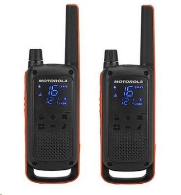 Motorola TLKR T82 / 2x vysílačka / LCD / dosah 10km / 16 kanálů + 121 kódů