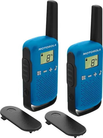 Motorola TLKR T42 modrá / 2x vysílačka / LCD / dosah 4km / 16 kanálů