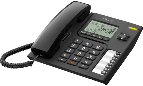 Alcatel Temporis 76 černá / analogový telefon s LCD displejem / paměť seznamu 50
