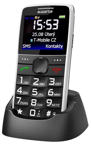 Aligator A675 Senior bílý / Distribuce CZ / 2.2“ TFT Displej 220 x 176