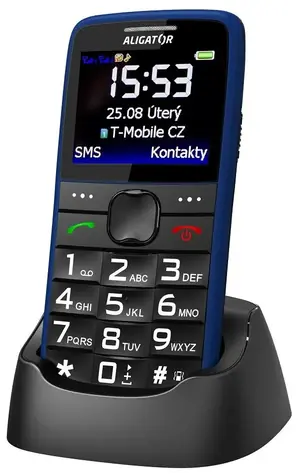 Aligator A675 Senior modrý / Distribuce CZ / 2.2“ TFT Displej 220 x 176