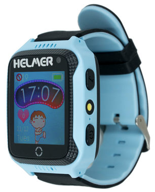 HELMER LK 707 modrá / dětské hodinky s GPS lokátorem / dotykový / micro SIM / IP65 / kompatibilní s Android a iOS