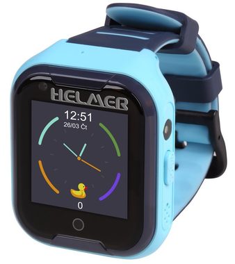HELMER LK 709 modrá / dětské hodinky s GPS lokátorem / dotykový / micro SIM / IP67 / fotoaparát / Android a iOS