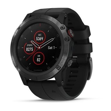 Garmin fenix 5X Plus Sapphire Black / sportovní hodinky / GPS / BT / Wi-Fi / měřič tepu / krokoměr