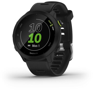 Garmin Forerunner 55 černá / sportovní hodinky / 1.04" MIP / GPS / BT / ANT+ / 5 ATM / měřič tepu / krokoměr