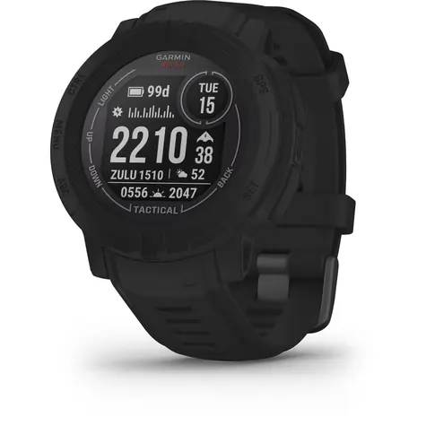 Garmin Instinct 2 Solar Tactical Black / chytré hodinky / GPS / BT / měření denní aktivity / 10 ATM / solární dobíjení