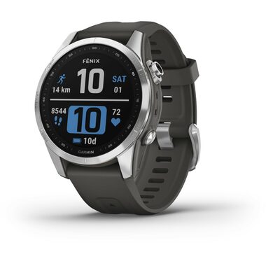 Garmin fenix 7S stříbrno-šedá / Chytré hodinky / GPS / 1.2" / mapy / BT / WiFi / 10 ATM
