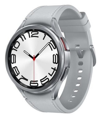 SAMSUNG Galaxy Watch 6 Classic (47 mm) LTE stříbrná / Chytré hodinky / AMOLED / Wi-Fi / Bluetooth / GPS / Wear OS