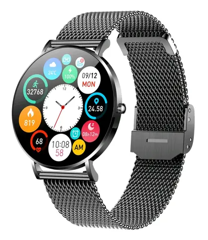 CARNEO Phoenix HR+ černá / Chytré hodinky / 1.3" AMOLED / 360X360 / IP67 / BT 