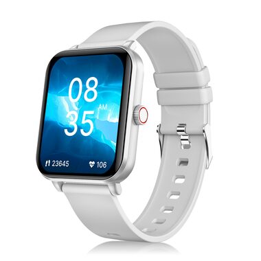 Niceboy Watch Lite 4 stříbrná / Chytré hodinky / 1.83" IPS / Bluetooth 5.3 / IP67 
