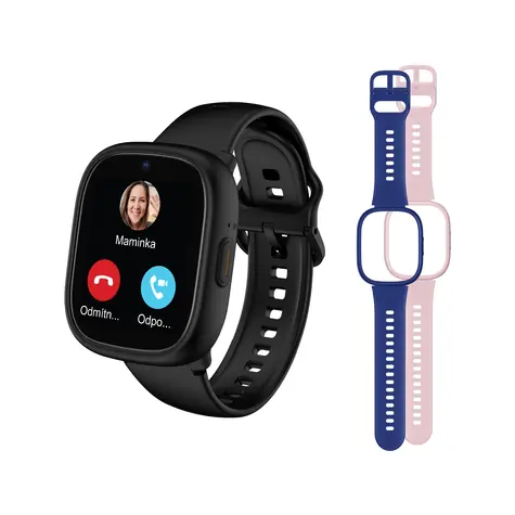 LAMAX WatchY4 Plus černá / Chytré hodinky pro děti / 1.7" Displej / IP67 / Android & iOS / doprodej