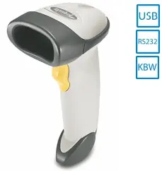 Zebra LS2208 SR kit-USB (LS2208-1AZU0100ZR) / snímač 1D čárových kódů / Laser / Multi-IF / šedá