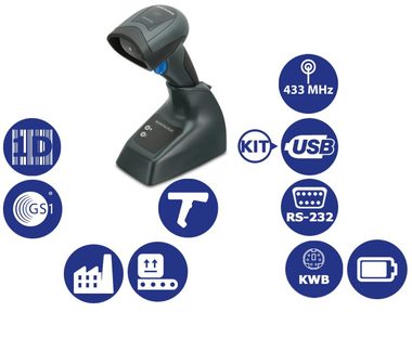 DATALOGIC QuickScan I QM2131 kit2-USB / 1D snímač čárových kódů / 433MHz / multi-IF / černá