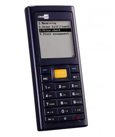 CipherLab CPT-8200L Přenosný terminál / laser 1D / 4MB SRAM / 8MB Flash / bez stojánku 