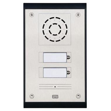 2N ATEUS-9153202 Analog Uni - dveřní interkom / 2 tl. / vč. zápustné krabice
