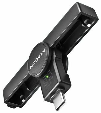 AXAGON CRE-SMPC, USB-C PocketReader čtečka kontaktních karet Smart card (eObčanka)