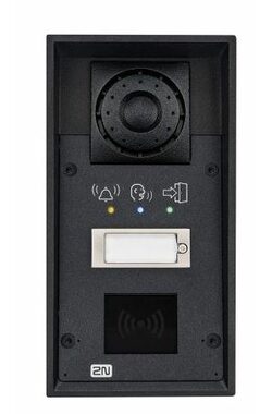 2N IP Force (9151101RPW) - 1 tlačítko / piktogramy / příprava pro čtečku / 10W repro