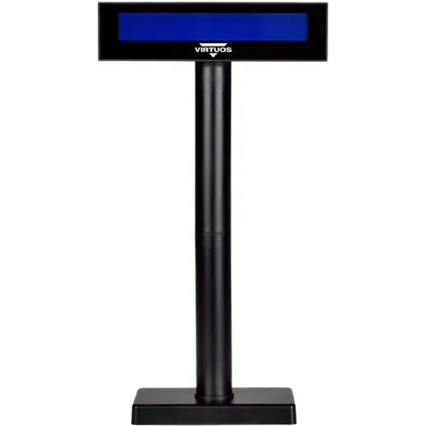 VIRTUOS FL-2026MB černá / zákaznický displej / LCD / 2x20 / USB