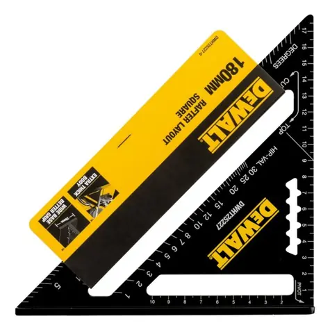 DeWalt DWHT25227-0 / Tesařský úhelník / 18 cm