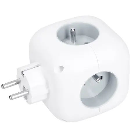 Solight P110C bílá / rozbočka / 3x 16A / USB A+C / vypínač