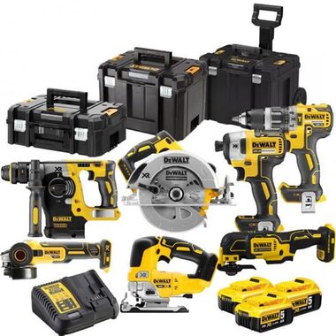 DeWalt DCK755P3T / Aku sada DeWalt DCD796+DCF887+DCH273+DCG405+DCS355+DCS570+DCS334+DCB184 / 3x 5.0 Ah / nabíječka
