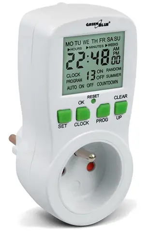 GreenBlue GB107 / Digitální časovač / 16 programů / max. 240 programů