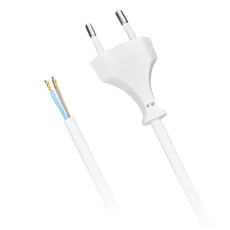Solight PF07 flexo šňůra 2m bílá / 2x 0.5mm2