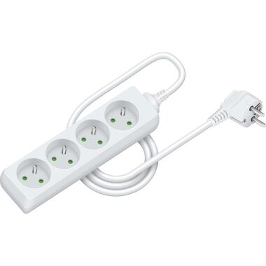 RETLUX RPC 06 Prodlužovací přívod 4 zásuvky 3×1.0mm 1.5m bílá