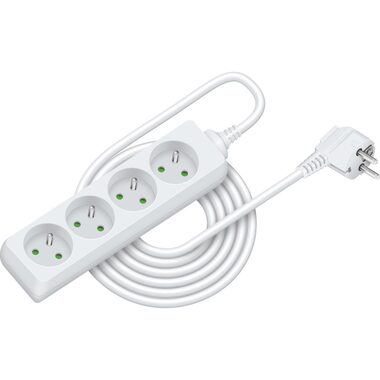RETLUX RPC 09 Prodlužovací přívod 4 zásuvky 3×1.0mm 5m bílá