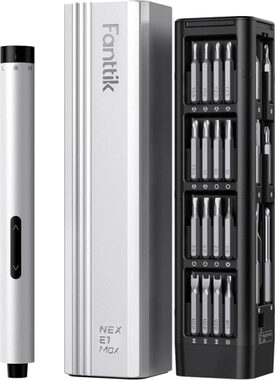 Fanttik E1 Max 3.7V electric screwdriver Sada šroubováků stříbrná