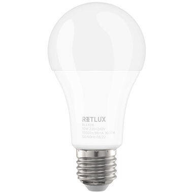 RETLUX RLL 606 A60 E27 bulb 12W / 1620 lm / 3000K - teplá bílá / D 