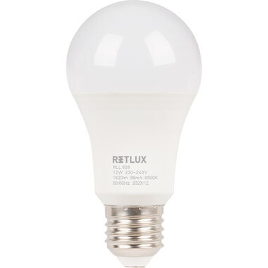 RETLUX RLL 608 A60 E27 bulb 12W / 1620 lm / 6500K - denní bílá / D 