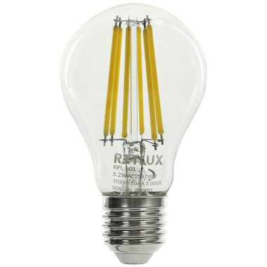 RETLUX RFL 603 Filament A60 E27 5.2W / 1100 lm / 3000K - teplá bílá / A 