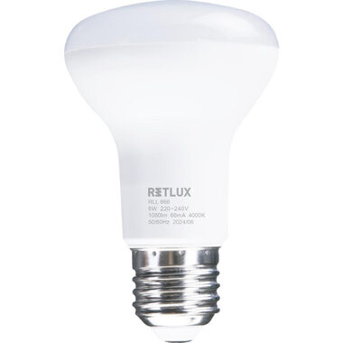 RETLUX RLL 666 R63 E27 Spot 8W / 1080 lm / 4000K - studená bílá / D 