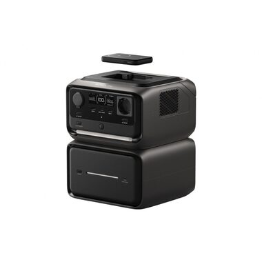 EcoFlow RIVER 3 Max Plus Wireless / Přenosná napájecí stanice / LiFePO4 / 286 Wh / USB-A / USB-C / AC/DC