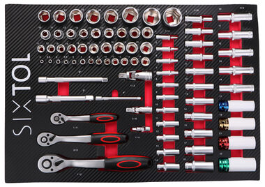 SIXTOL MECHANIC TOOL TRAY 6 - 80ks / Modul s nářadím do dílenského vozíku 