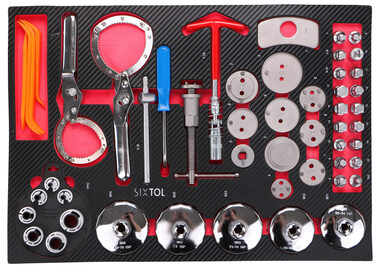 SIXTOL MECHANIC TOOL TRAY 10 - 52ks / Modul s nářadím do dílenského vozíku 