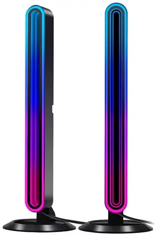 BlitzWolf BW-AL1 LED RGB černá / 2x stolní lampa / LED / USB