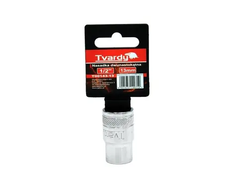TVARDY Nástrčná hlavice dvanáctihranná 1/2" 13 mm 