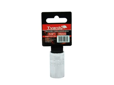 TVARDY Nástrčná hlavice dvanáctihranná 1/2" 16 mm 