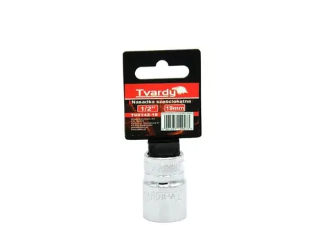 TVARDY Nástrčná hlavice dvanáctihranná 1/2" 19 mm 