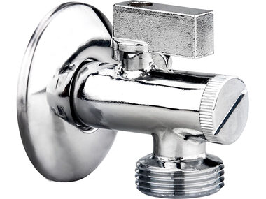 BALLETTO Ventil rohový s filtrem a kovovou pákou / pračkový / 1/2"-3/4" 