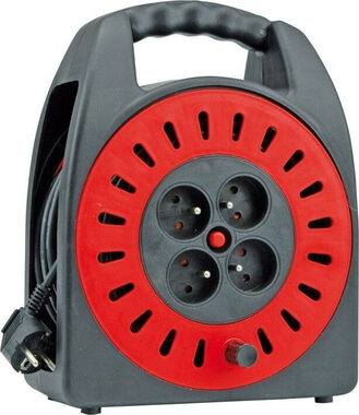 TOYA Kabel prodlužovací 15 m 4 zásuvky typ E buben 