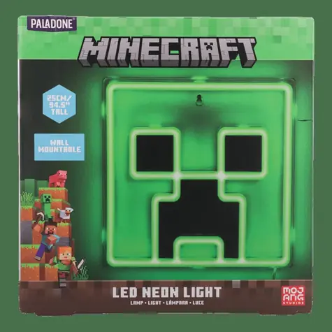 Paladone Led Neon Light Creeper Minecraft / LED lampa na stěnu / USB