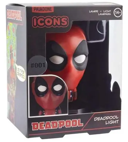 Paladone Lampa Icon Light Deadpool Marvel / Stolní lampa / 2x AA