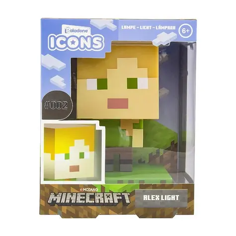 Paladone Lampa Alex Icon Light Minecraft / Stolní lampa / 2x AA