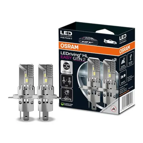 OSRAM LEDriving HL EASY GEN 2 H4/H19 P43t/PU43t-3 bílá / 1400lm / 6000K / 5000h / 2ks