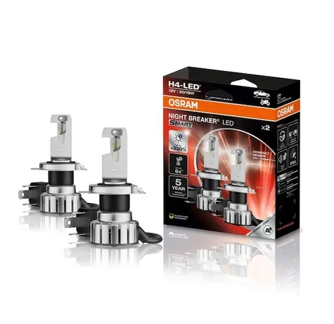 OSRAM Halogenová žárovka Night Breaker LED Smart H4 / +330% / 12V / 1650lm / Bez reflektoru