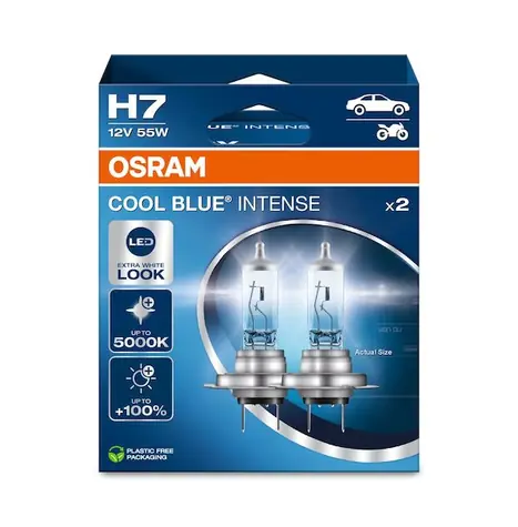 OSRAM Halogenová žárovka Cool Blue Intense Next Gen H7 / 12V / 1500lm / Bez reflektoru