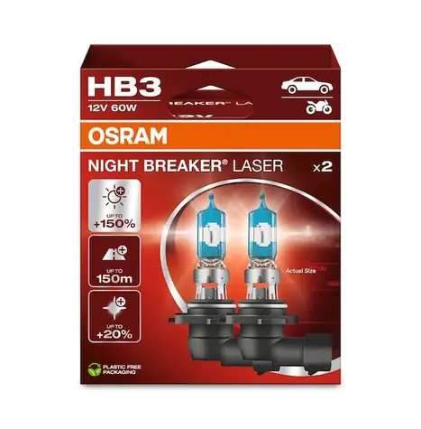 OSRAM Halogenová žárovka HB3 Night Breaker Laser / 12V / 1700lm / Bez reflektoru